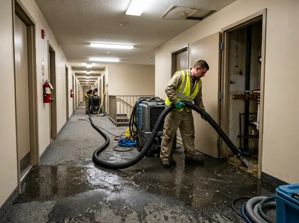 multi-unit-apartment-hallway-f-005 — frequently asked questions, Emergency Burst Pipe Water Extraction & Removal in Plant Ci…
